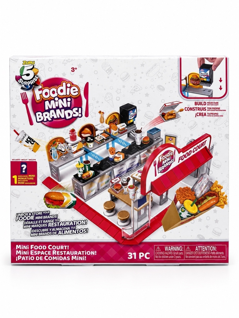 ZURU Foodie Mini Brands Mini Food Court 31-Piece Playset New Sealed